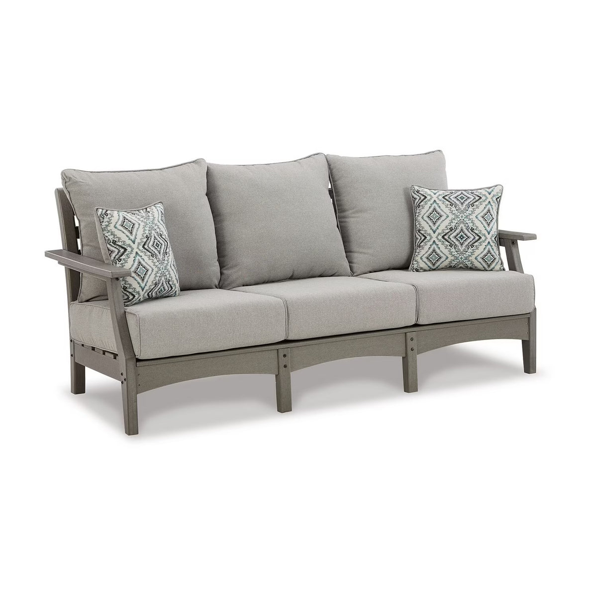 Gray Polyester Fabric Outdoor Sofa A65376