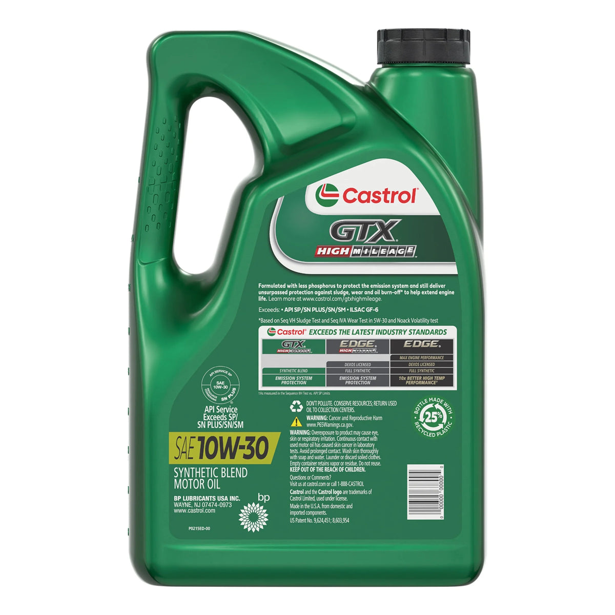 10W-30 Synthetic Blend Motor Oil, 5 Quarts P4345