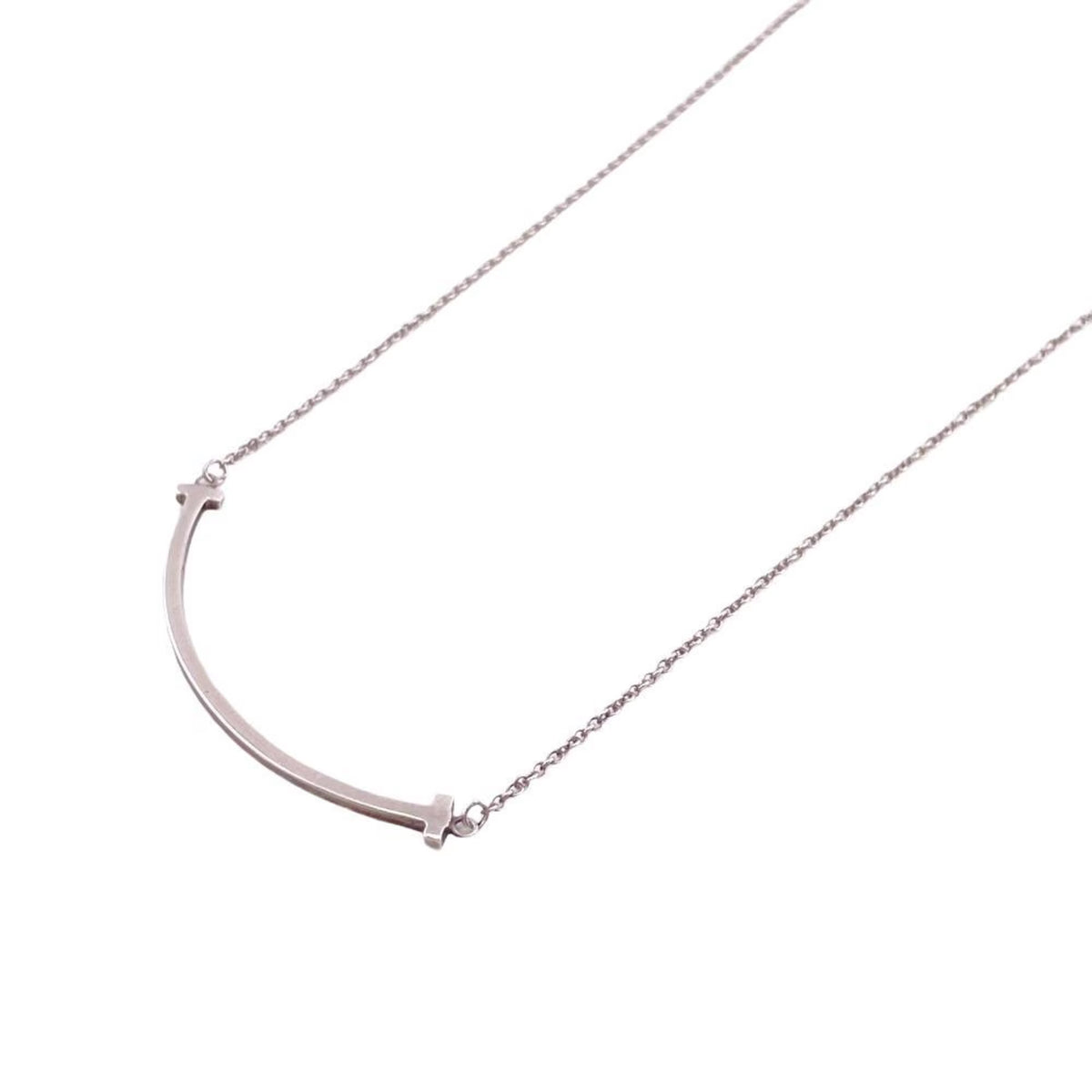 Tiffany T Smile 925 Silver Necklace P24102