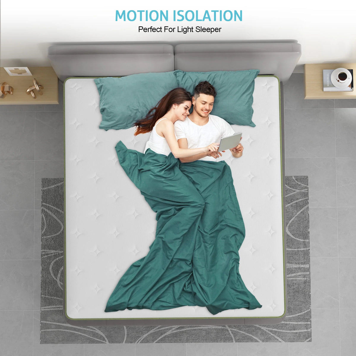 10 Inch Twin Size Gel Memory Foam Hybrid Mattress X2854