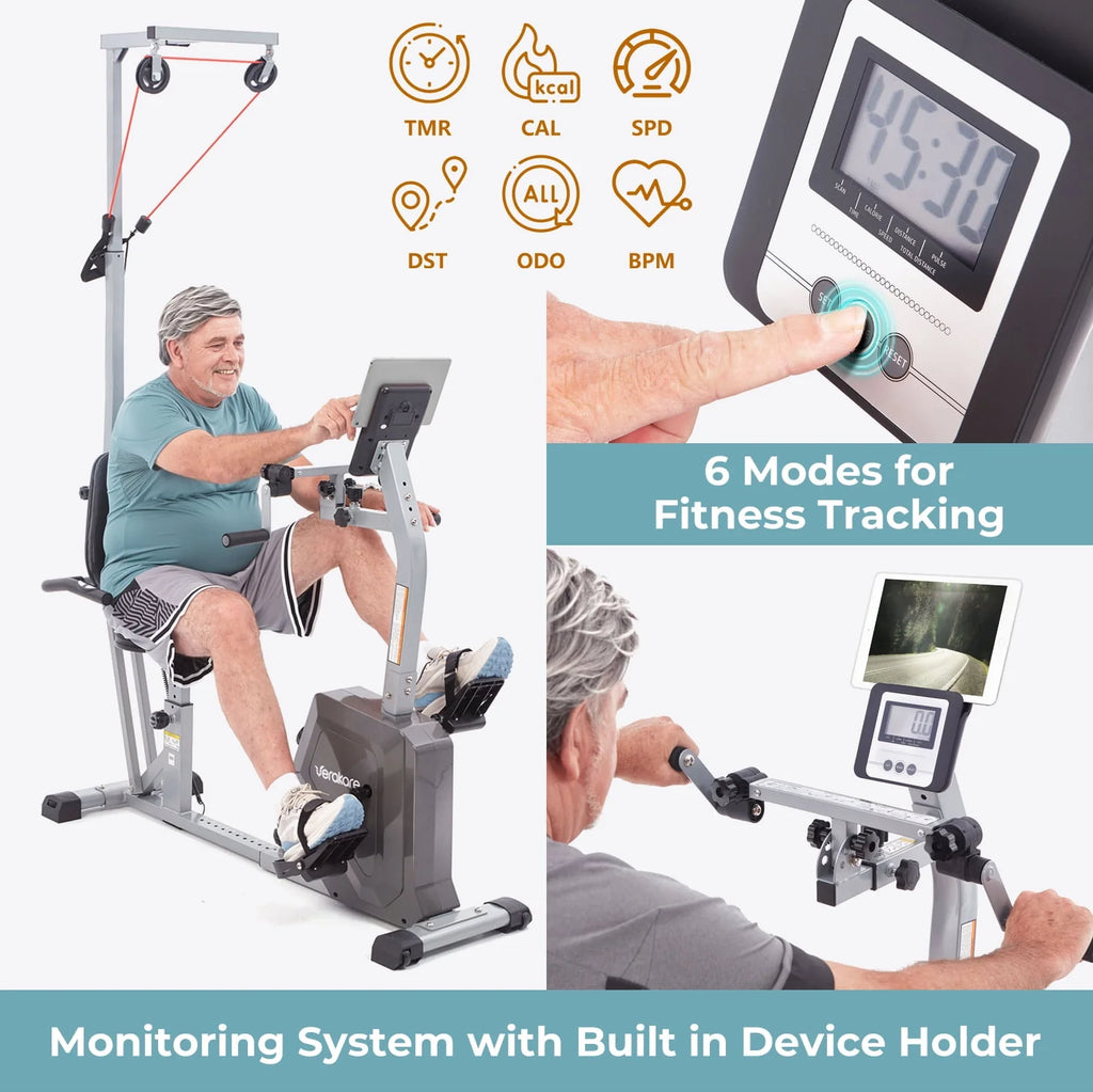 Recumbent Bike with Arm & Hand Exercisers Q3312
