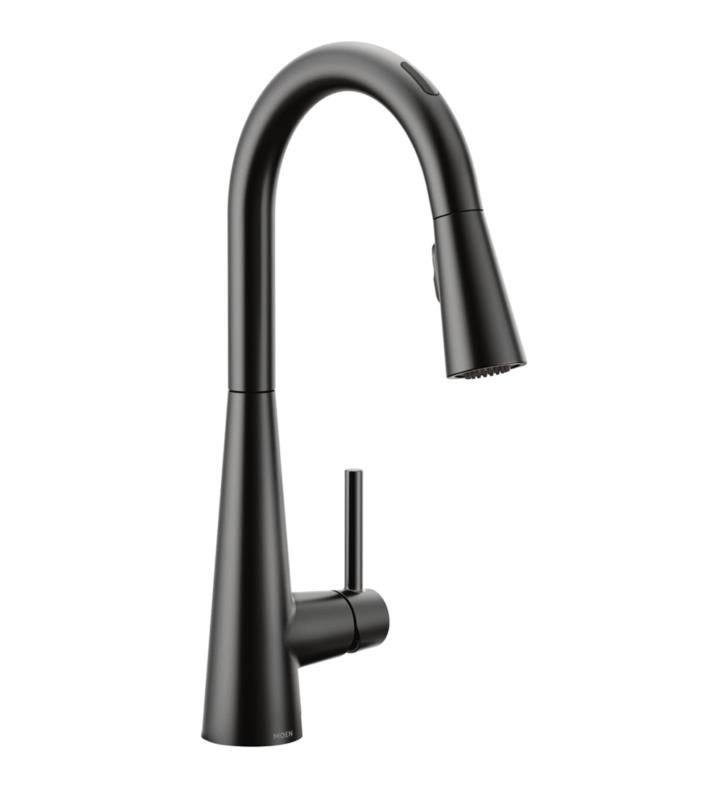 Chrome One-Handle Pulldown Kitchen Faucet D9377
