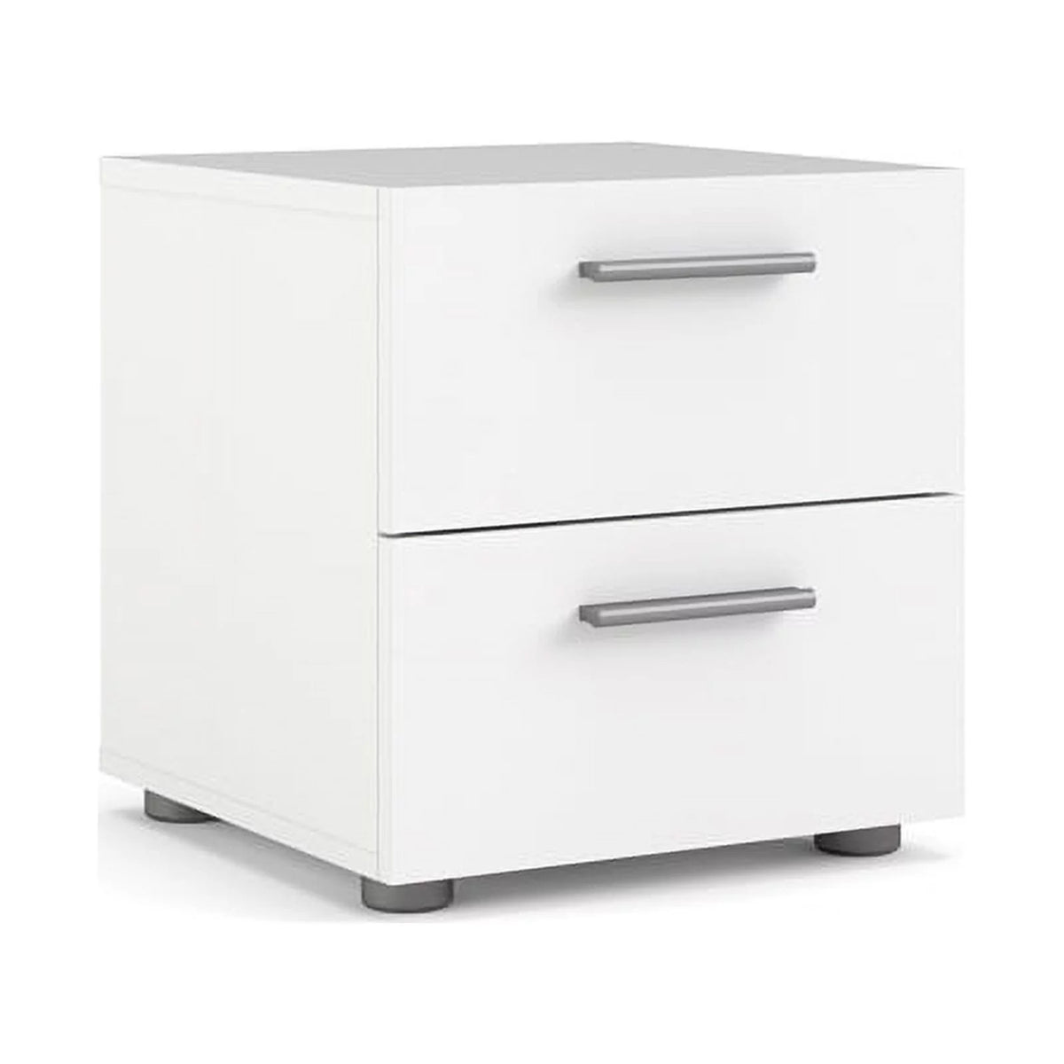 White 2 Piece 8 Drawer Double Dresser and Nightstand Bedroom Set G661
