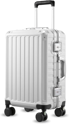 20 Inch Aluminum Frame Polycarbonate Hard Shell Carry On Suitcase U3989