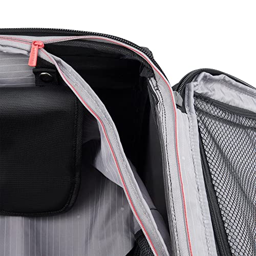 Black Softside Expandable Luggage with Spinner Wheels, Carry on 20 Inch F801896