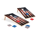 2' x 4' American Flag Cornhole Boards Bean Bag Toss Set with 8 Bean Bags C856