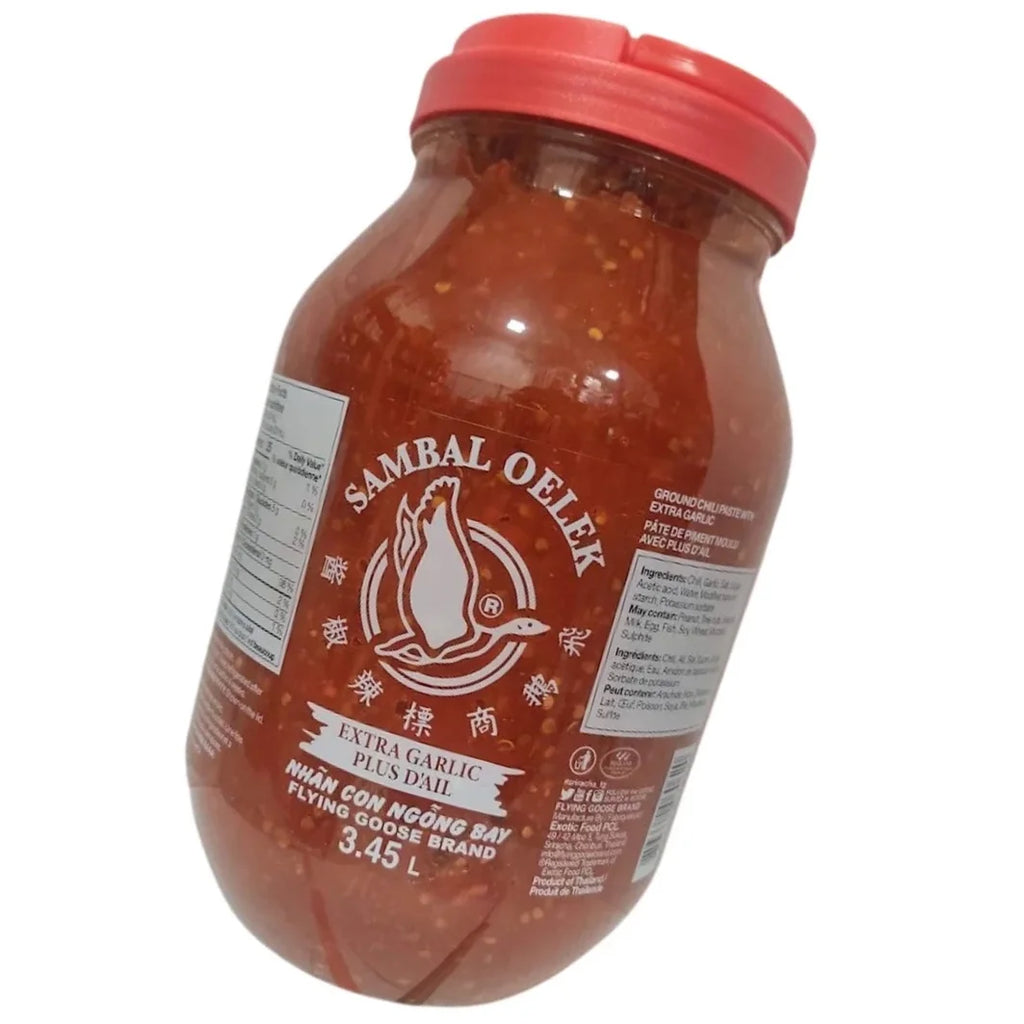 Sambal Oelek Extra Garlic Chili Paste 3.45L J20468