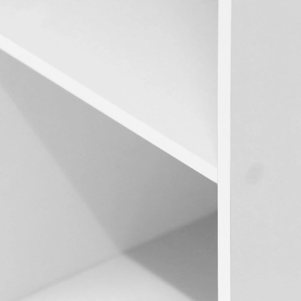 White Pink 3-Tier Engineered Wood Bookcase M1279