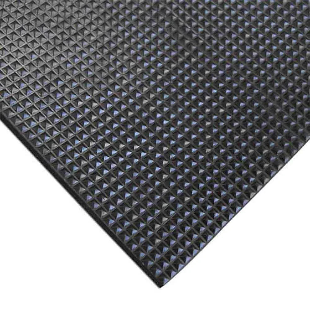 Black Traction Rubber Runner Mat D923