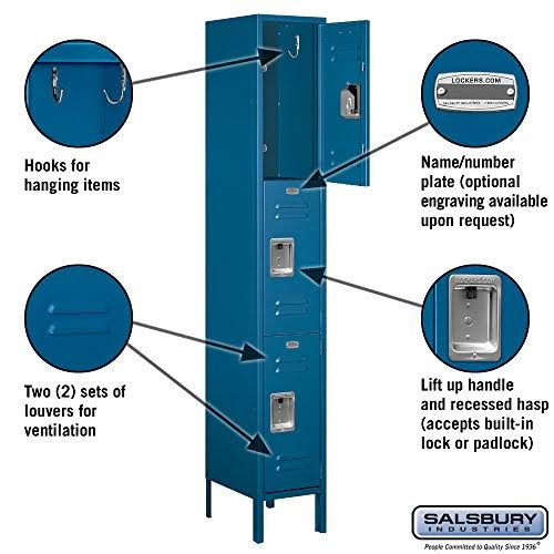 Blue Metal Locker A9812