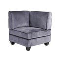 Gray Velvet 8Pc Modular Sectional Sofa I184