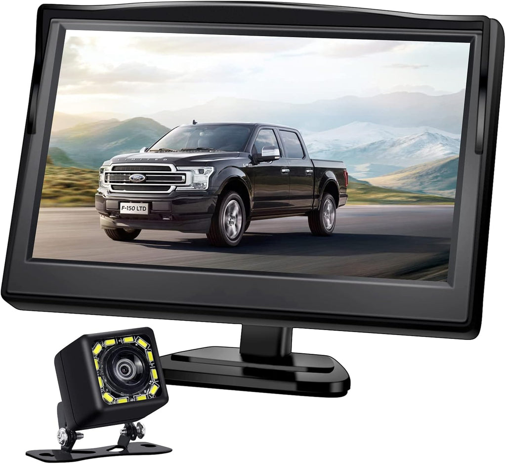 5 Inch Monitor HD 1080P IP69 Waterproof Backup Camera Kit Pack of 2 P70867