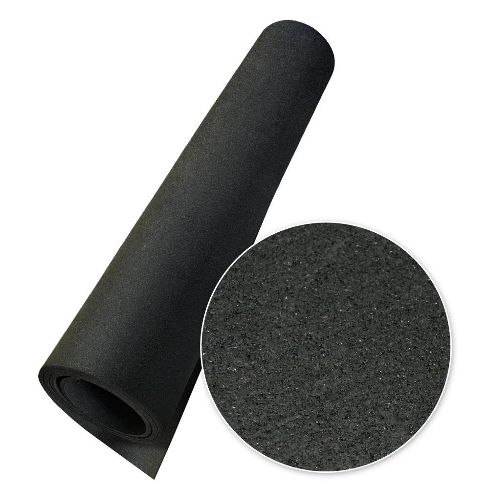 Black 3/8in x 4ft Rubber Flooring P136403