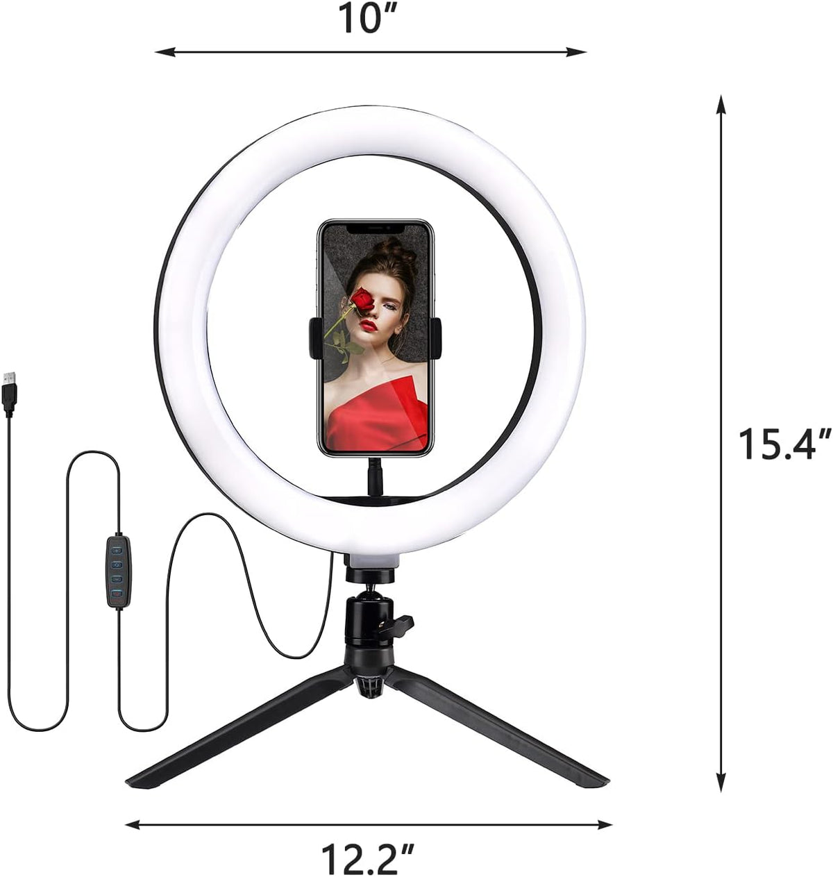 18 Ring Light with Tripod Stand and Phone Holder L674464