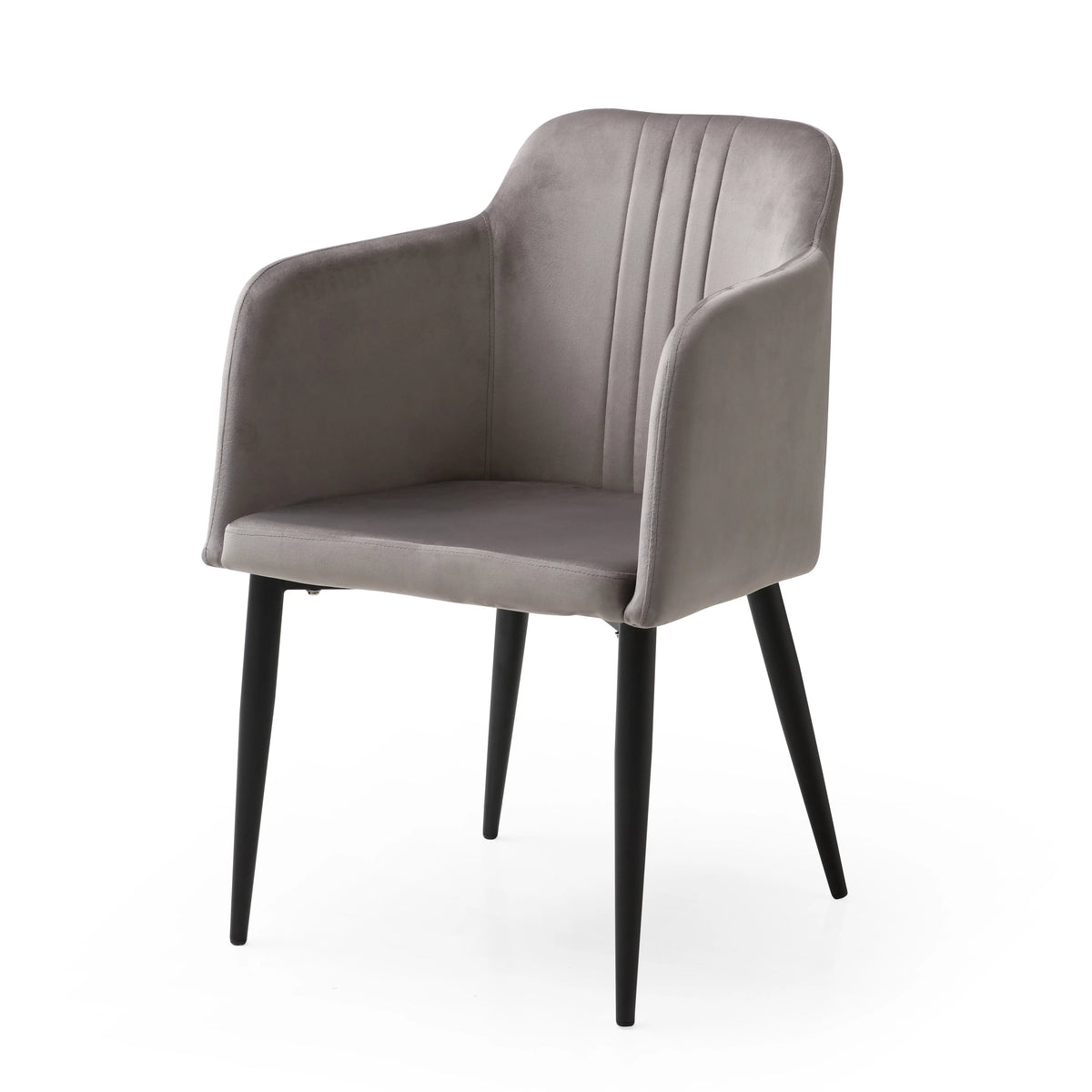 Modern Dining Chair, Set of 2, Midnight Grey H312