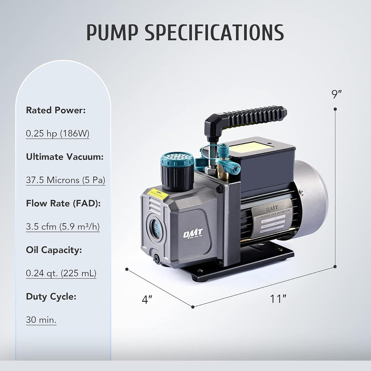 Vacuum Chamber Kit with 3.5cfm Pump, 1.5 Gallon, 38 Micron, 5.7L T8838