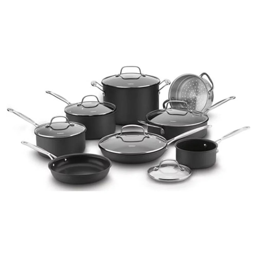 Non-Stick Hard Anodized 14-Piece Cookware Set F816648