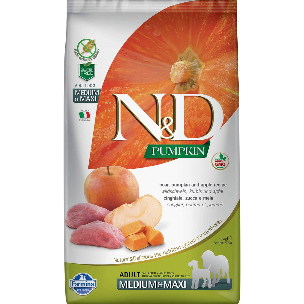 Pumpkin Boar Apple Adult Medium Maxi Dog Dry Food C885606