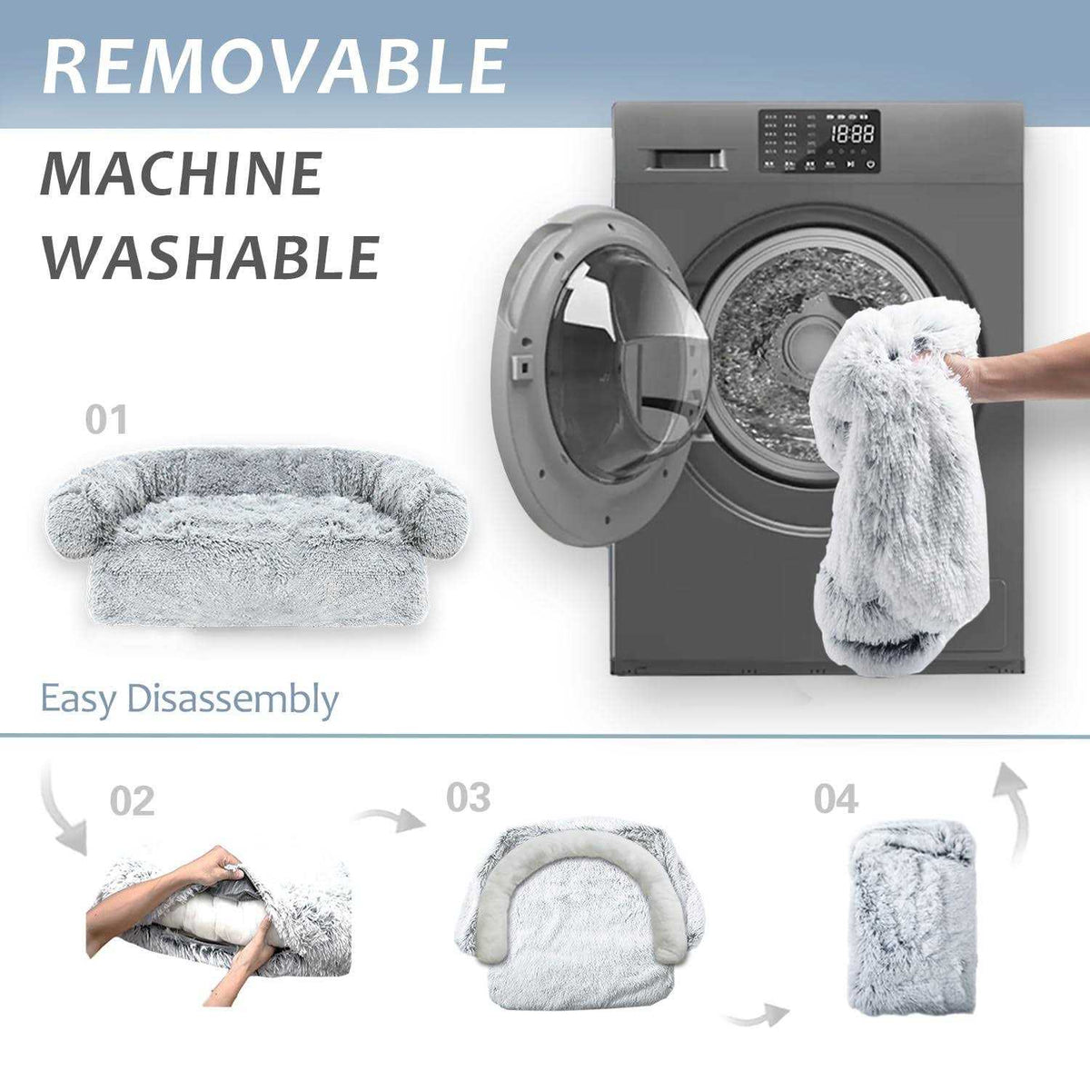 Washable Removable Dog Bed Mat M583621