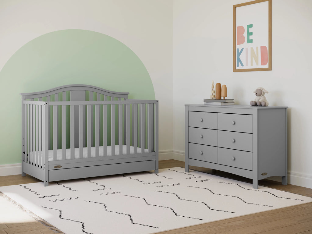 White 6 Drawer Double Dresser U355253