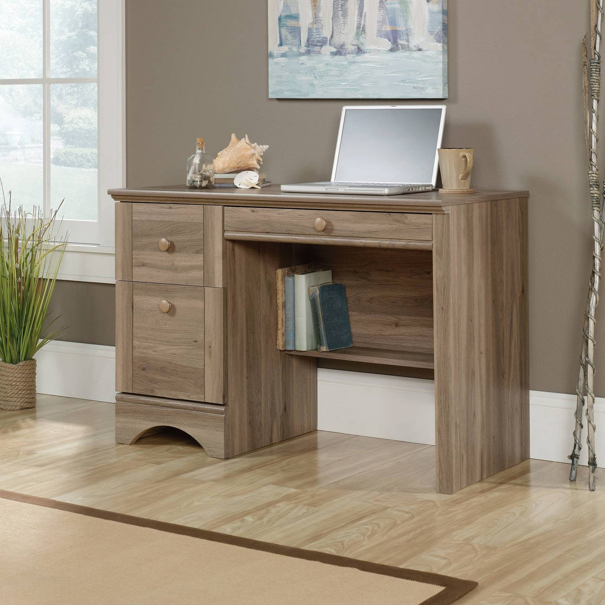 Salt Oak Computer Desk J153785