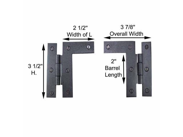 Wrought Iron Cabinet Hinge 3.5x22 Q4514