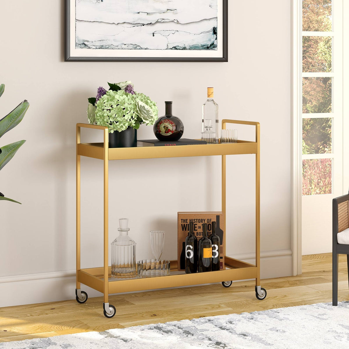 Brass Bar Cart T37365