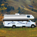 RV Awning Fabric Replacement Heavy Duty Weatherproof Vinyl Blue Strip 10' G936