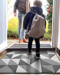 Black Non Slip Washable Absorbent Low-Profile Entrance Mat, 24"X36" E577