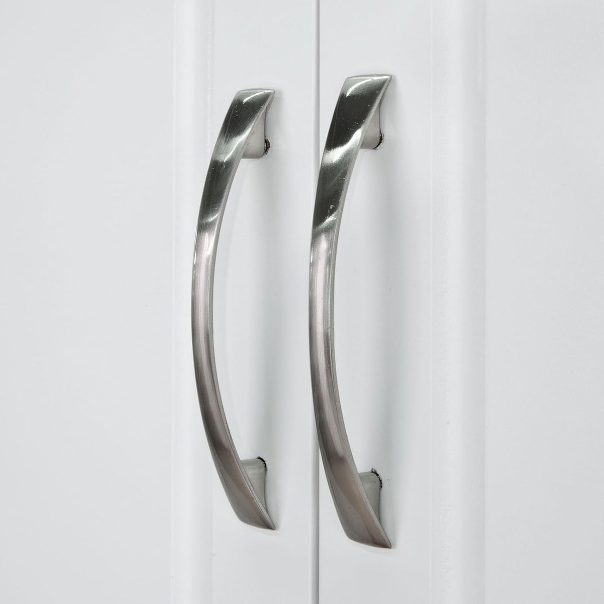White Wall Cabinet with Shelf Pack of 2 F48402