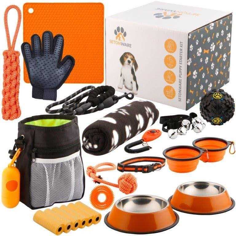 Puppy Starter Kit Dog Toys Dog Bed Blankets Grooming Tool Z64608