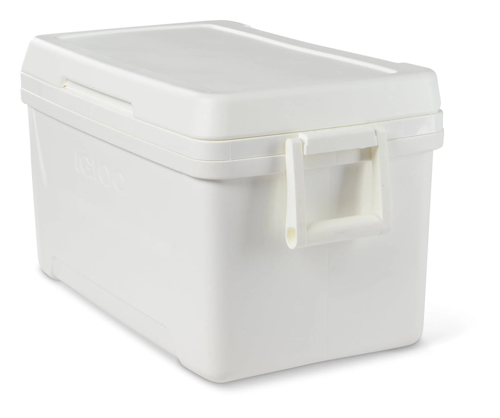 48 QT White Hard Sided Ice Chest Cooler G51885