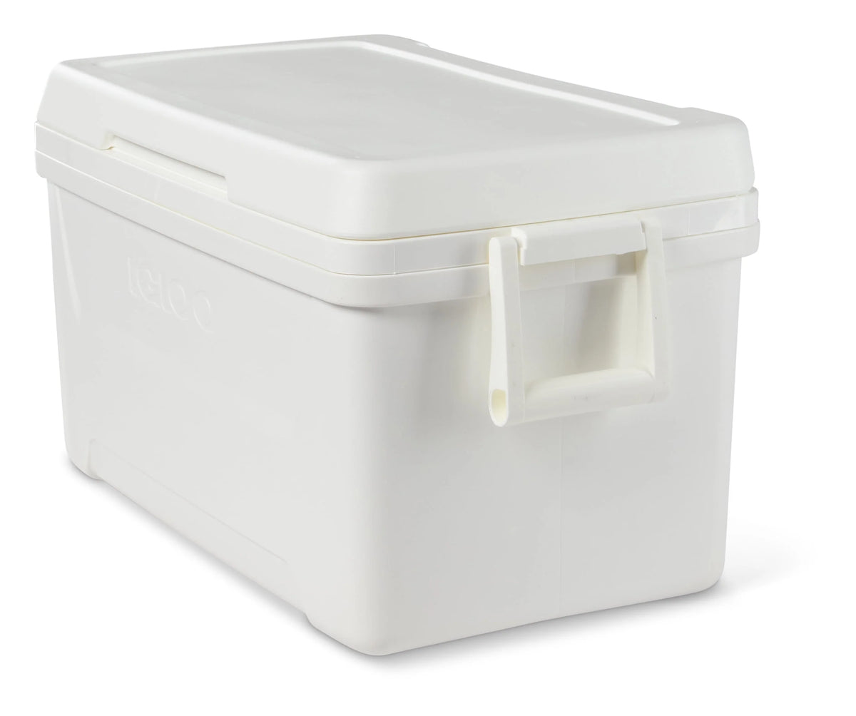 48 QT White Hard Sided Ice Chest Cooler G51885