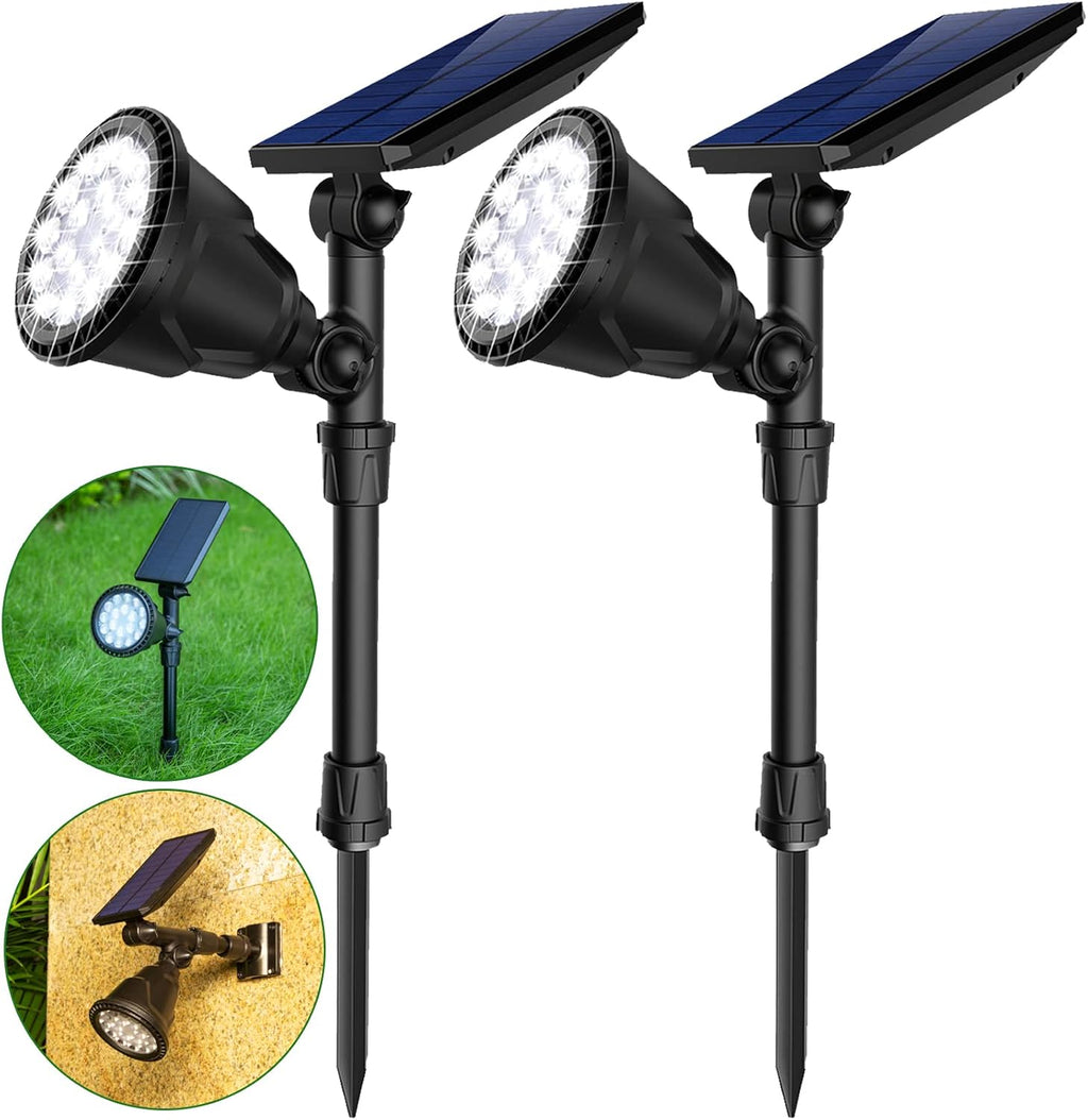 4 Pack Warm White Waterproof Solar Landscape Spotlights P477228