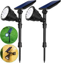 4 Pack Warm White Waterproof Solar Landscape Spotlights P477228