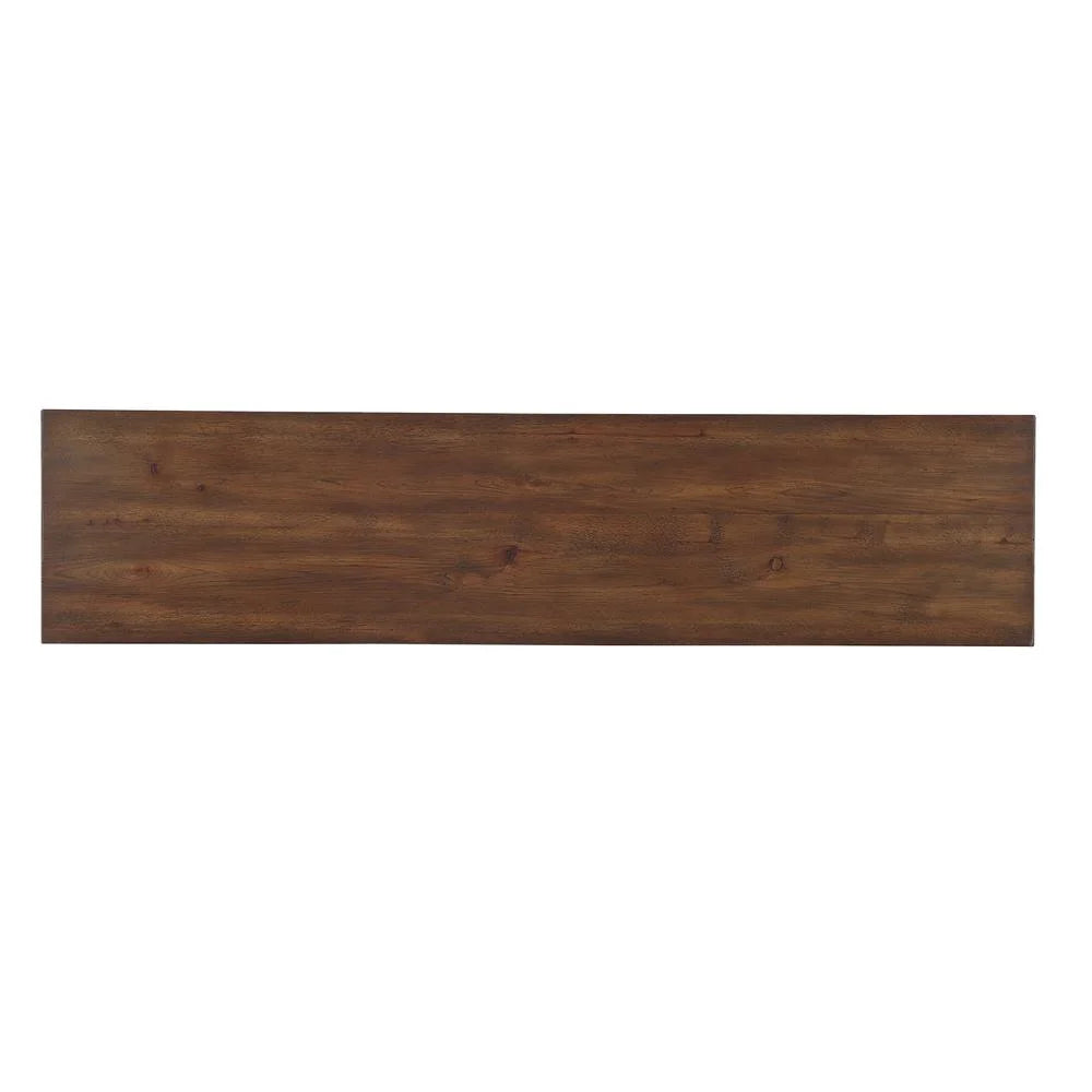Brown Wood Credenza with Sliding Doors S5241