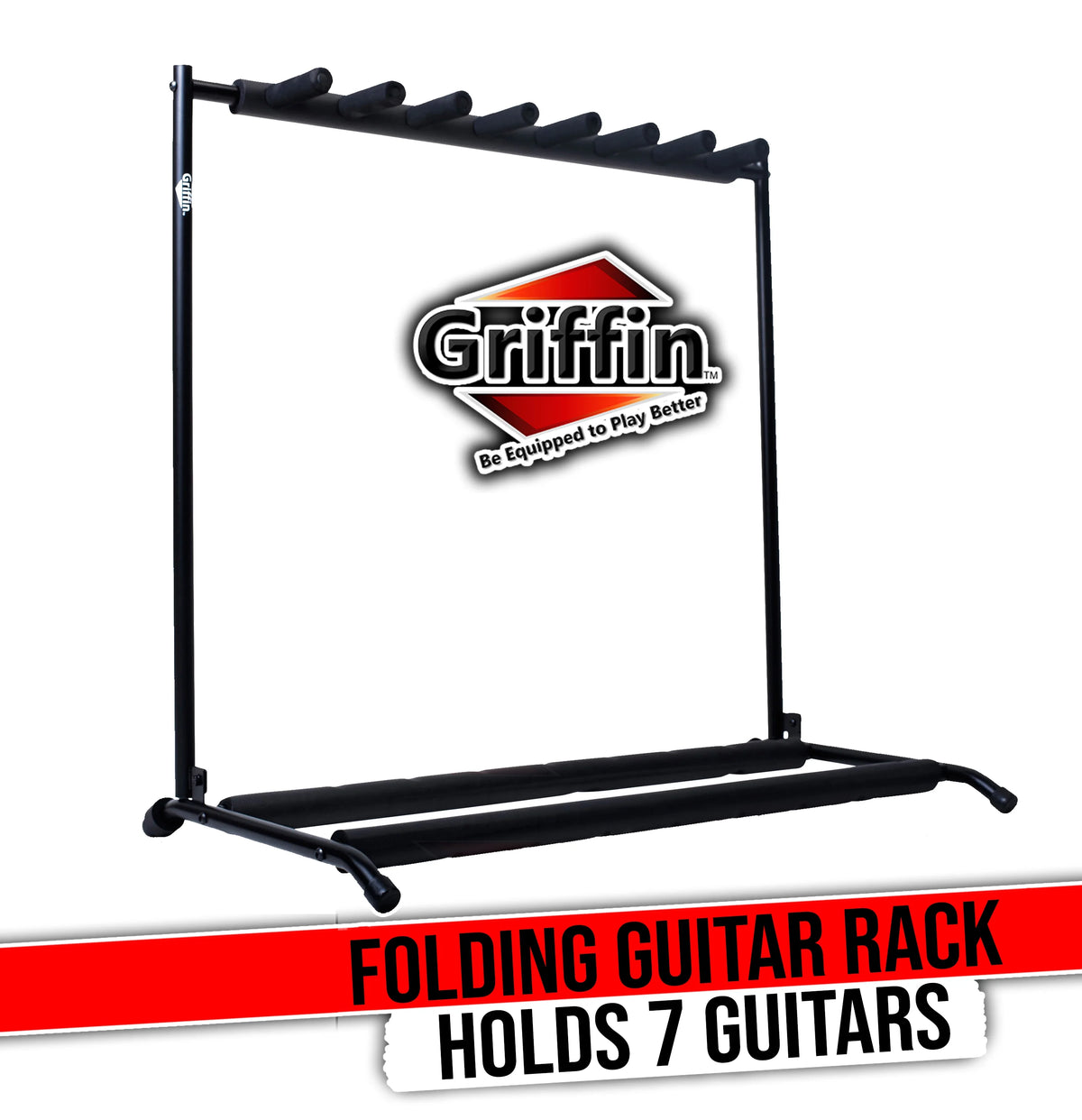 7 Guitar Folding Guitar Stand Rack G69715
