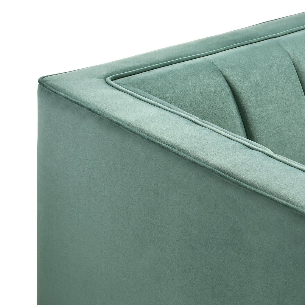Green Loveseat D3986