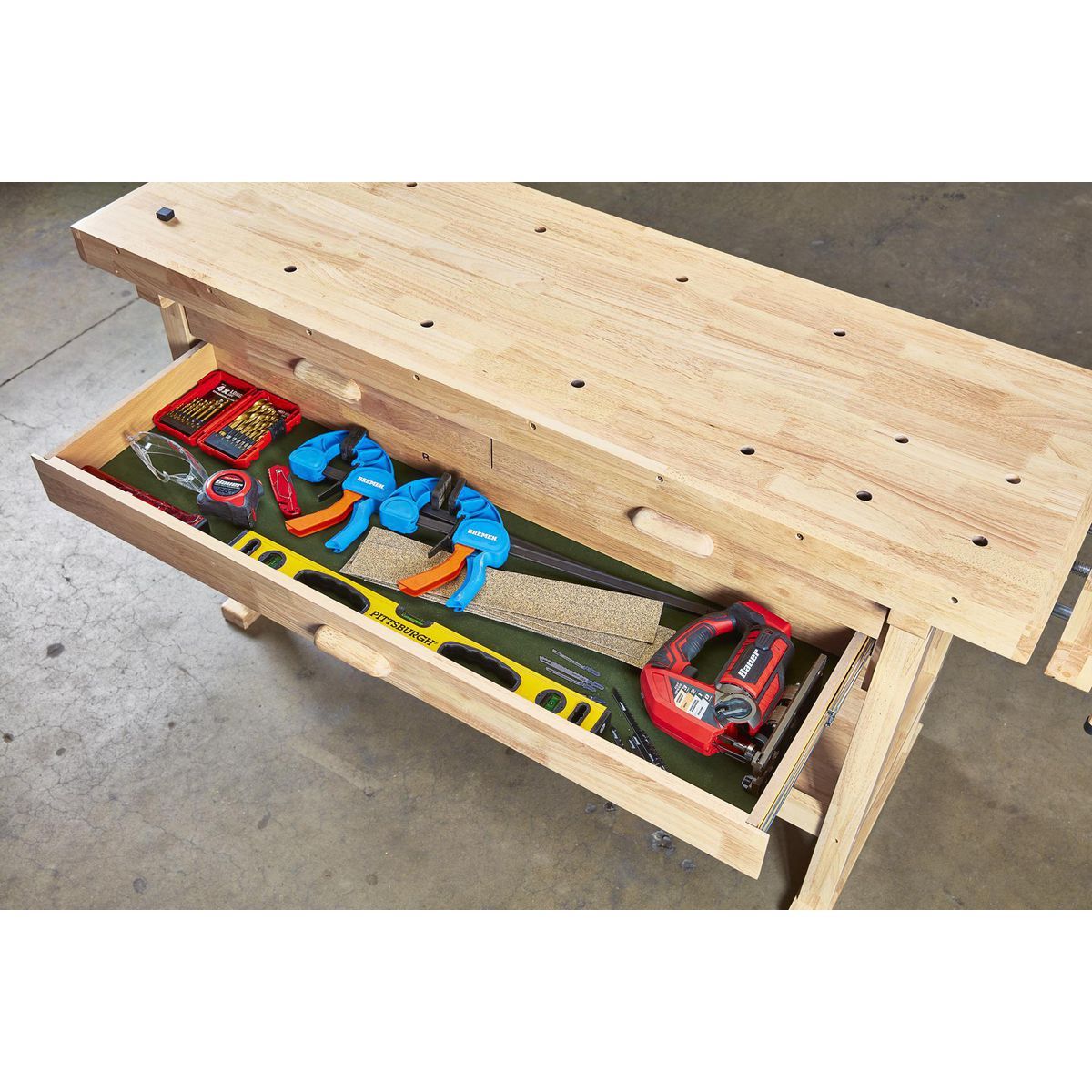 60 in. 3-Drawer Hardwood Workbench Z5579