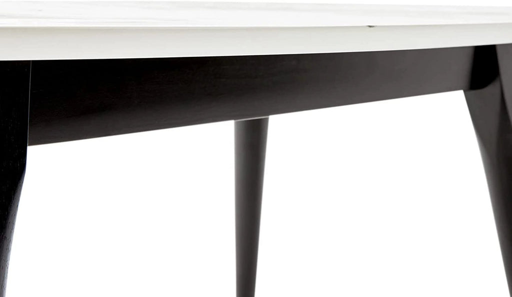Mid-Century Modern Oval Coffee Table Walnut H5188