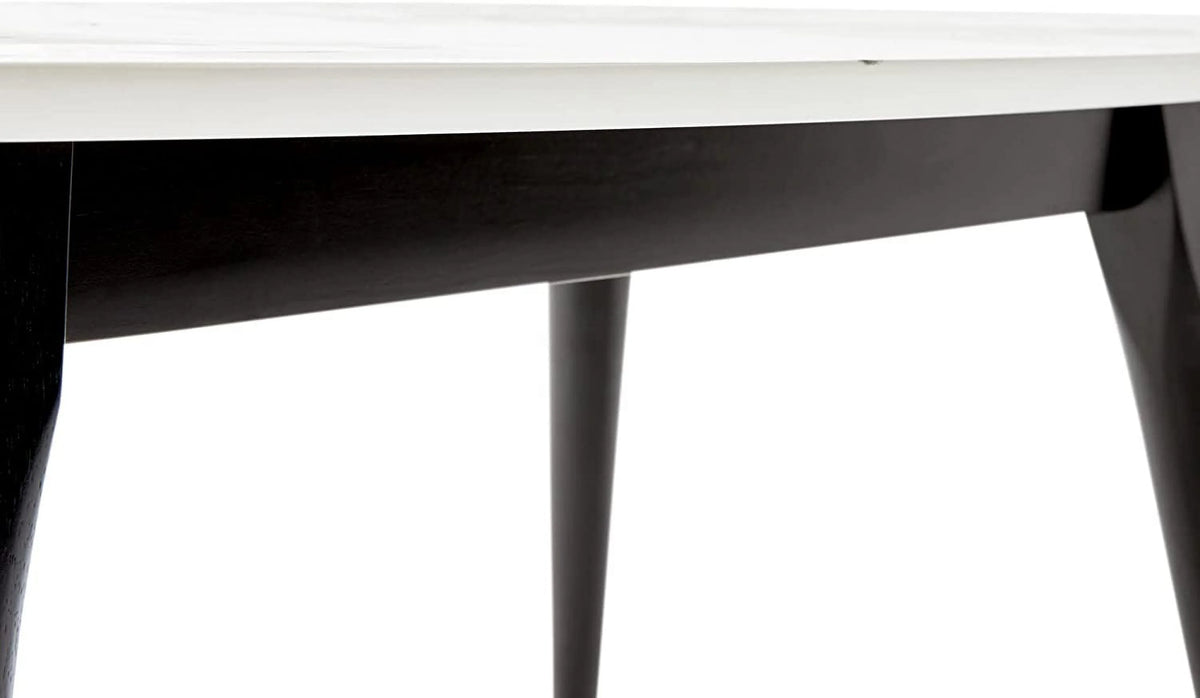 Mid-Century Modern Oval Coffee Table Walnut H5188