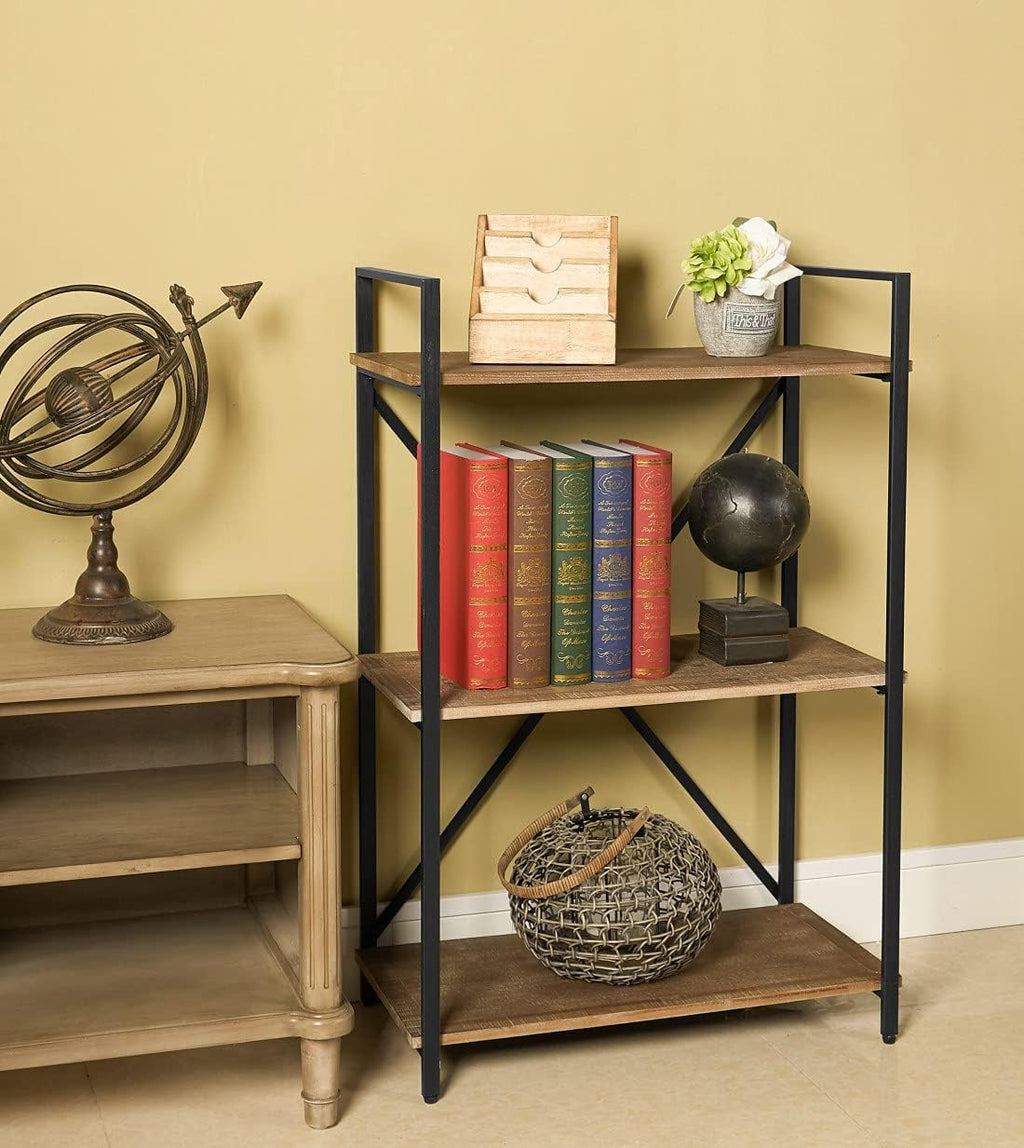 Solid Wood 3 Tier Bookshelf Storage Rack O683