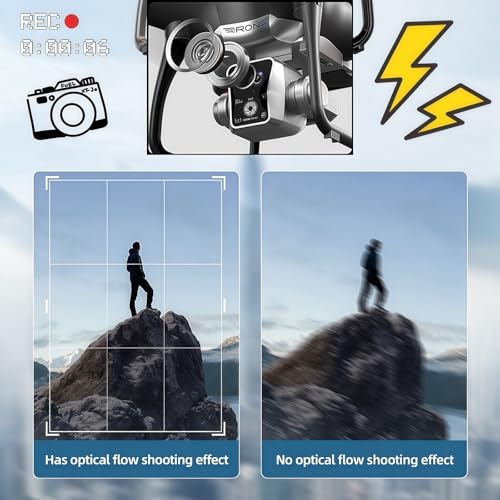 Drone with Screen Controller, Brushless Motor, Optical Flow Localization, Obstacle Avoidance, Black E594