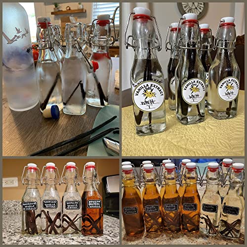 Set of 6 8.5oz Swing Top Glass Bottles N410569