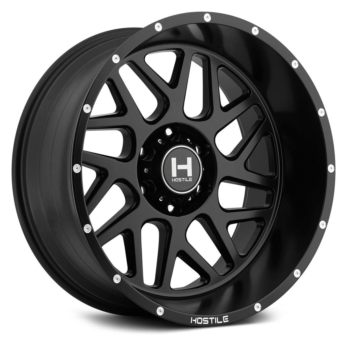 20x10 5x127 Asphalt Satin Black Wheel K609