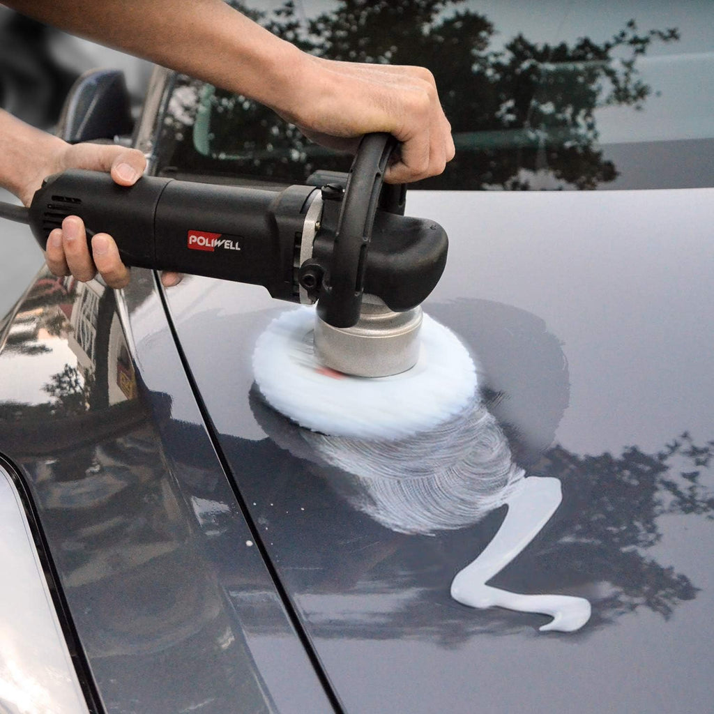6 Inch Dual Action Random Orbital Polisher Kit with 5 Polishing Pads H2998