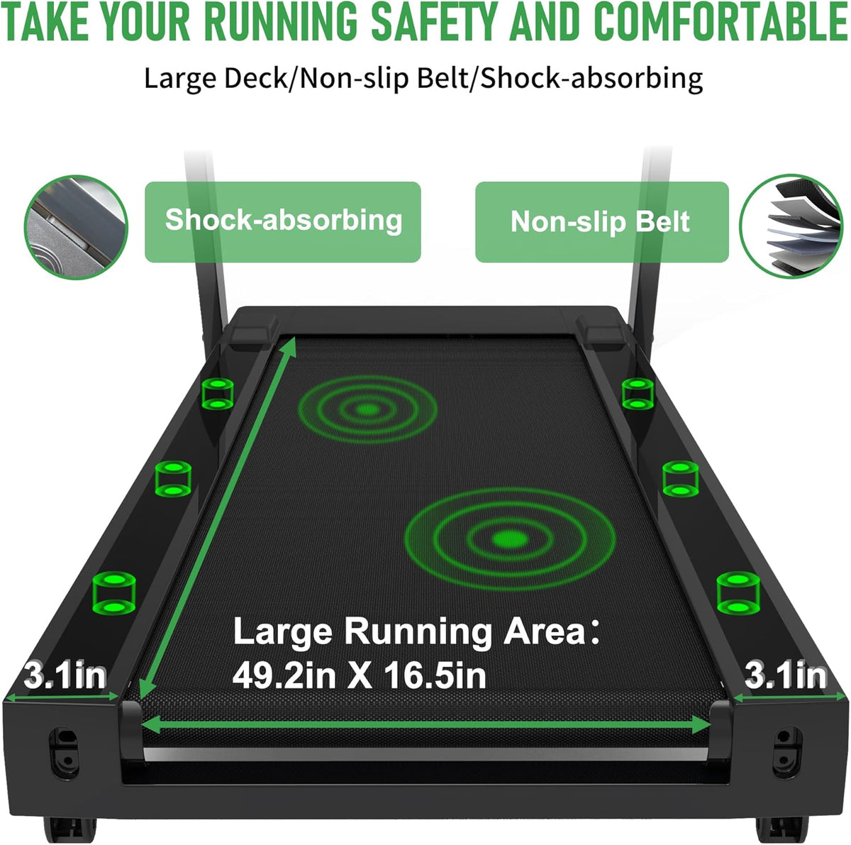 Folding Treadmill with Auto Incline W95085
