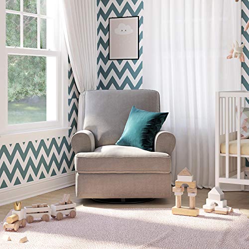 Gray Swivel Glider Recliner Chair I873905