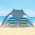 Portable Sun Shelter Beach Tent, 9ft Large Tent, UV Protection, Blue A437474