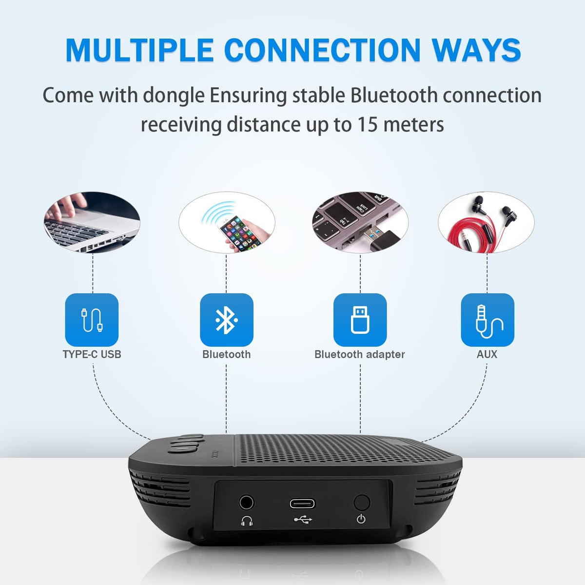 Bluetooth Speakerphone with 4 Microphones G683